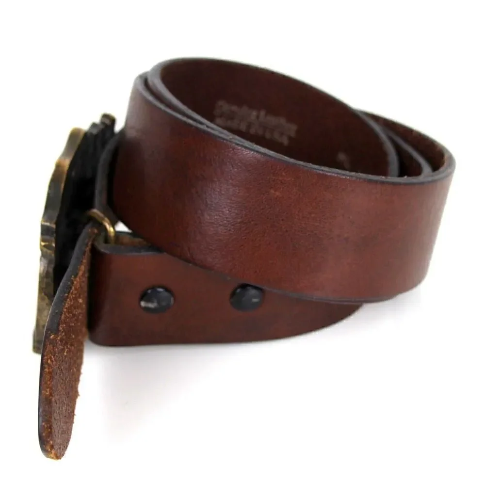 Joomi Joolz BUCKLE BROWN GENUINE LEATHER 1.5